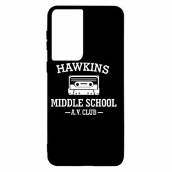 Чехол для Samsung S21 Hawkins middle school