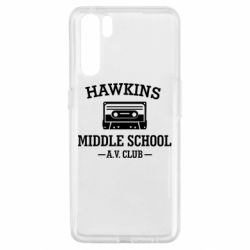 Чехол для Oppo A91/Reno3 Hawkins middle school - PrintSalon
