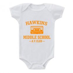 Детский бодик Hawkins middle school - PrintSalon