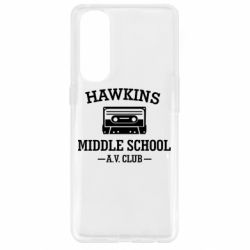 Чехол для Oppo Reno 4 Pro Hawkins middle school - PrintSalon