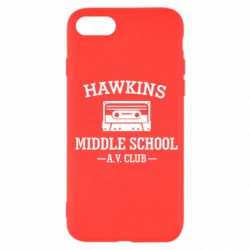 Чехол для iPhone SE 2022 Hawkins middle school - PrintSalon