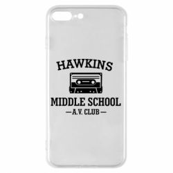 Чехол для iPhone 8 Plus Hawkins middle school - PrintSalon