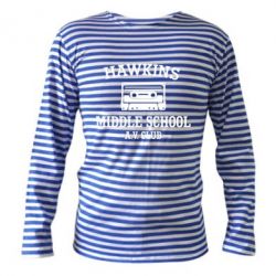 Тельняшка с длинным рукавом Hawkins middle school - PrintSalon