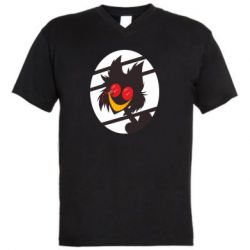 Мужская футболка  с V-образным вырезом Hazbin hotel Alastor - PrintSalon