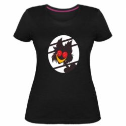 Женская премиум футболка Hazbin hotel Alastor