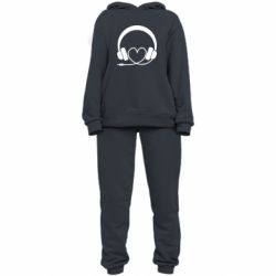 Женский костюм Headphones and heart - PrintSalon