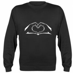 Cвитшот Heart from hands - PrintSalon
