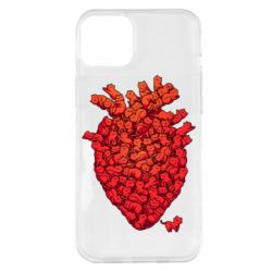 Чехол для iPhone 14 Plus Heart of many cats - PrintSalon