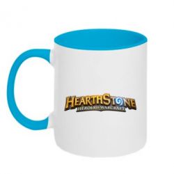 Чашка двухцветная 320ml Hearthstone logotip - PrintSalon