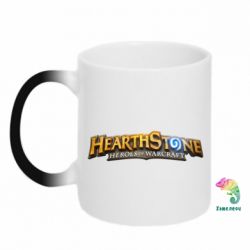 Чашка-хамелеон Hearthstone logotip - PrintSalon
