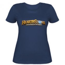 Женская футболка Hearthstone logotip - PrintSalon