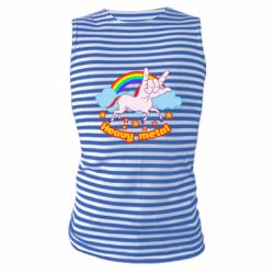 Майка-тельняшка Heavy metal unicorn - PrintSalon