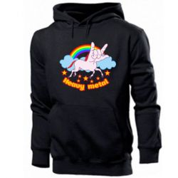 Мужское худи Heavy metal unicorn - PrintSalon