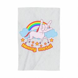 Полотенце с принтом Heavy metal unicorn - PrintSalon