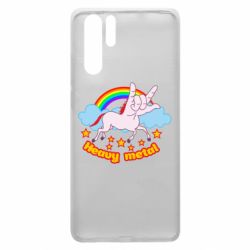Чехол для Huawei P30 Pro Heavy metal unicorn - PrintSalon