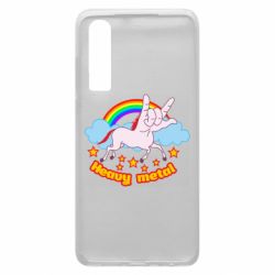 Чехол для Huawei P30 Heavy metal unicorn - PrintSalon