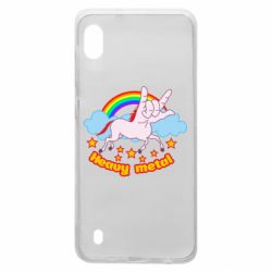 Чехол для Samsung A10 Heavy metal unicorn - PrintSalon