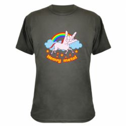 Камуфляжная футболка Heavy metal unicorn - PrintSalon