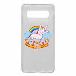 Чехол для Samsung S10 Heavy metal unicorn - PrintSalon