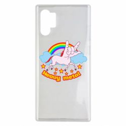 Чехол для Samsung Note 10 Plus Heavy metal unicorn - PrintSalon