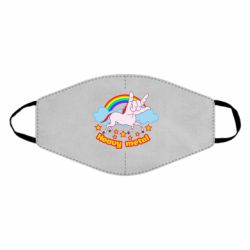 Маска многоразовая Heavy metal unicorn - PrintSalon