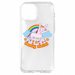 Чехол для iPhone 12 mini Heavy metal unicorn - PrintSalon