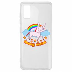 Чехол для Samsung A41 Heavy metal unicorn - PrintSalon
