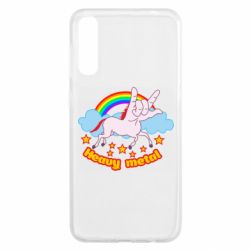 Чехол для Samsung A50 Heavy metal unicorn - PrintSalon