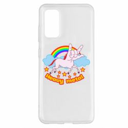 Чехол для Samsung S20 Heavy metal unicorn - PrintSalon