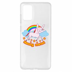 Чехол для Samsung S20+ Heavy metal unicorn - PrintSalon