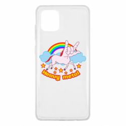 Чехол для Samsung Note 10 Lite Heavy metal unicorn - PrintSalon