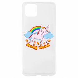 Чехол для Oppo A92s Heavy metal unicorn - PrintSalon