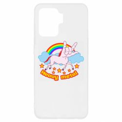 Чехол для Oppo Reno 5 Lite Heavy metal unicorn - PrintSalon