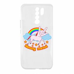 Чехол для Xiaomi Redmi 9 Heavy metal unicorn - PrintSalon