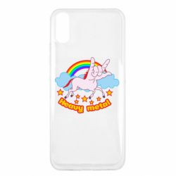 Чехол для Xiaomi Redmi 9a Heavy metal unicorn - PrintSalon