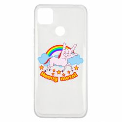 Чехол для Xiaomi Redmi 9c Heavy metal unicorn - PrintSalon