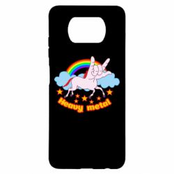 Чехол для Xiaomi Poco X3 Heavy metal unicorn - PrintSalon
