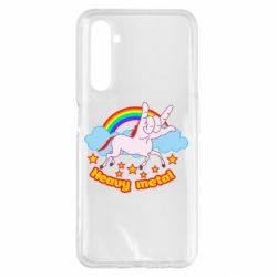 Чехол для Realme 6 Pro Heavy metal unicorn - PrintSalon