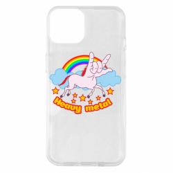 Чехол для iPhone 14 Heavy metal unicorn - PrintSalon