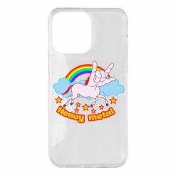 Чехол для iPhone 14 Pro Max Heavy metal unicorn - PrintSalon