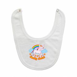 Слюнявчик  Heavy metal unicorn - PrintSalon