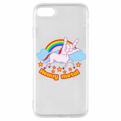Чехол для iPhone 7 Heavy metal unicorn - PrintSalon