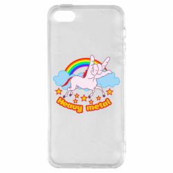 Чехол для iPhone5/5S/SE Heavy metal unicorn - PrintSalon