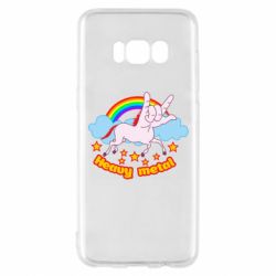 Чехол для Samsung S8 Heavy metal unicorn - PrintSalon