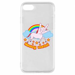 Чехол для iPhone 8 Heavy metal unicorn - PrintSalon