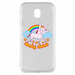 Чехол для Samsung J3 2017 Heavy metal unicorn - PrintSalon