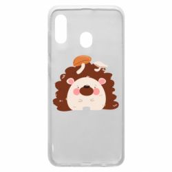 Чехол для Samsung A30 Hedgehog with mushrooms - PrintSalon