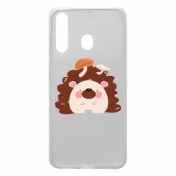Чехол для Samsung A60 Hedgehog with mushrooms - PrintSalon