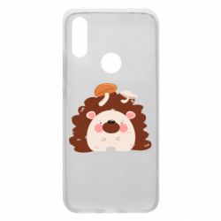 Чехол для Xiaomi Redmi 7 Hedgehog with mushrooms - PrintSalon