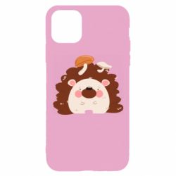 Чехол для iPhone 11 Pro Hedgehog with mushrooms - PrintSalon